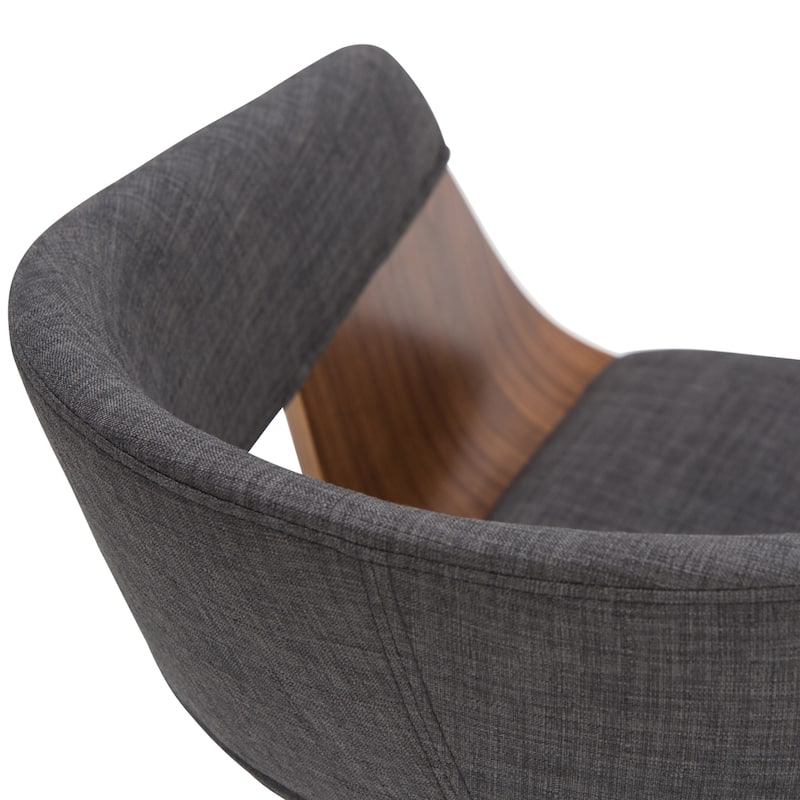 WYNDENHALL Calinda Mid Century Modern Bentwood Single Dining Chair - 20.5"w x 21.7"d x 30.9"h