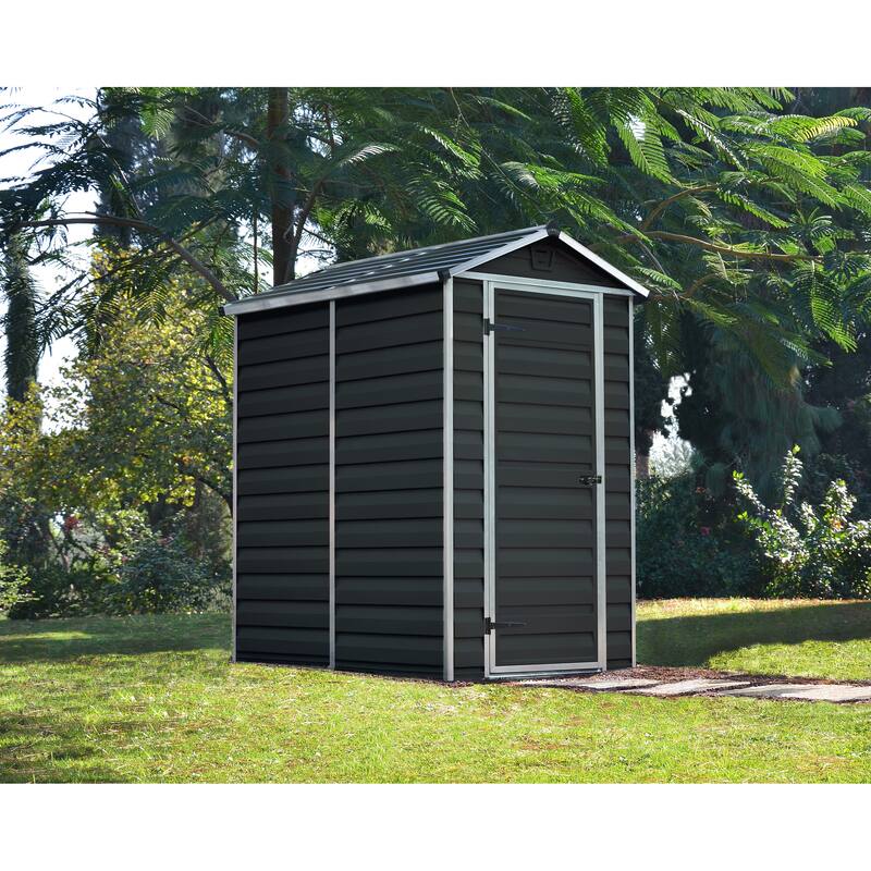 Skylight 6 ft. Midnight Grey Garden Outdoor Storage Shed