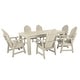 preview thumbnail 21 of 31, HIGHWOOD Hamilton Adirondack 7-Piece Outdoor Dining Height Set Whitewash