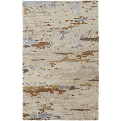 Tudu Abstract Stain Resistant Area Rug By HomeRoots - 2' x 3'