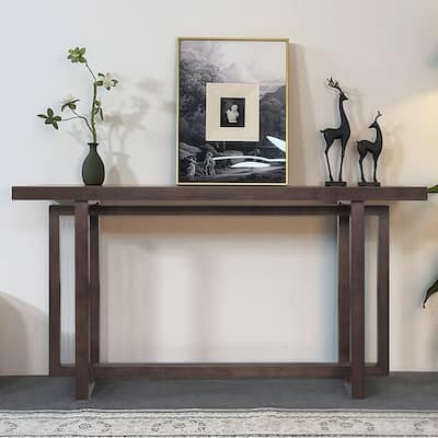 59" Narrow Entryway Console Table for Hallway and Living Room Space Saving