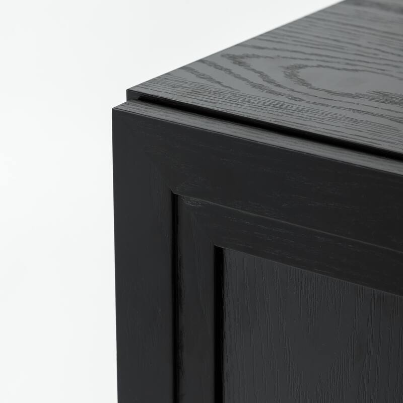 Wooden Accent Cabinet Storage Modern Sideboard Buffet Cabinet with Adjustable Shelf for Living Room Dining Room Entryway