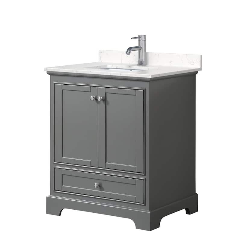 Wyndham Collection Deborah 30" Free Standing Single Basin Vanity Set