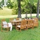 preview thumbnail 3 of 39, MAISON ARTS Outdoor 7/9-Piece Solid Acacia Wood Dining Set, Expandable Dining Table and 6/8 Wood Dining Chairs