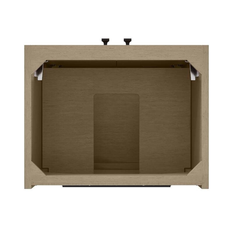 Chianti 20" Single Vanity, Walnut Whisper w/ White Composite Stone Top