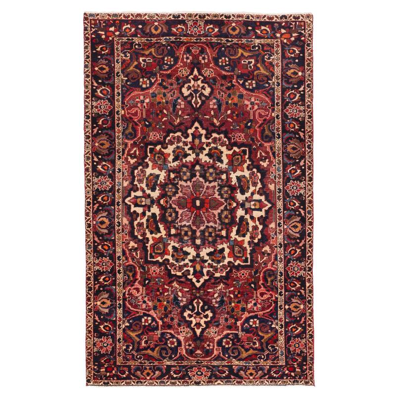 ECARPETGALLERY Hand-knotted Kayseri Vintage Red Wool Rug - 5'1 x 8'4