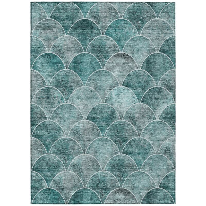 Machine Washable Indoor/ Outdoor Chantille Contemporary Rug
