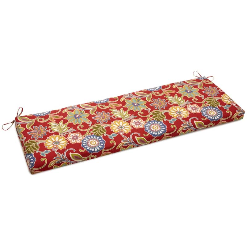 Blazing Needles 63-inch All-Weather Bench Cushion - 63 x 19 - Alenia Pompeii