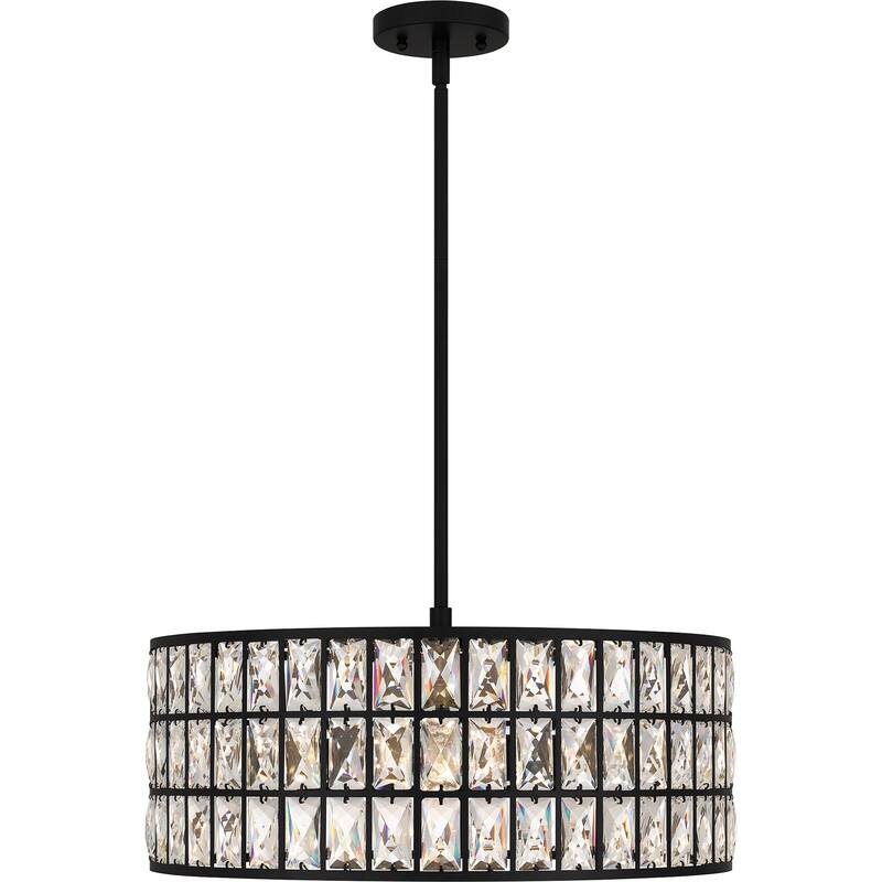 Gibson 4-Light Matte Black Pendant Light