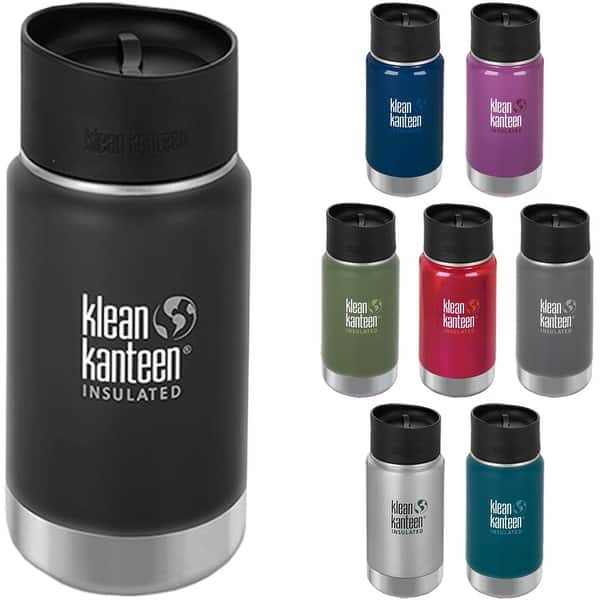 Shop Klean Kanteen Wide Mouth 12 Oz Insulated Bottle With Cafe Cap 2 0 Overstock 16087662