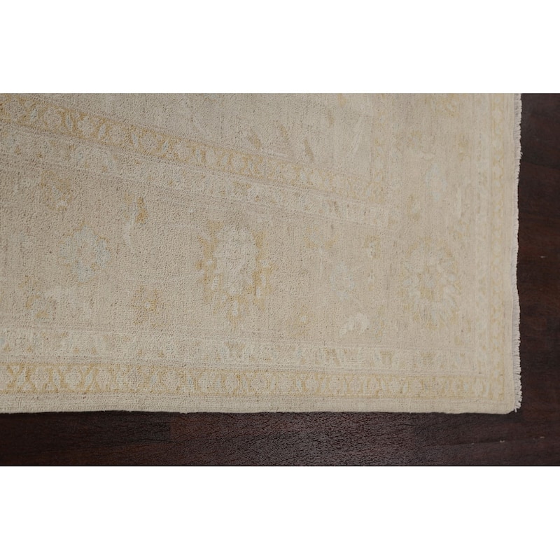 Vegetable Dye Wool Traditional Peshawar Chobi Area Rug Hand-knotted - 7'9" x 9'3"