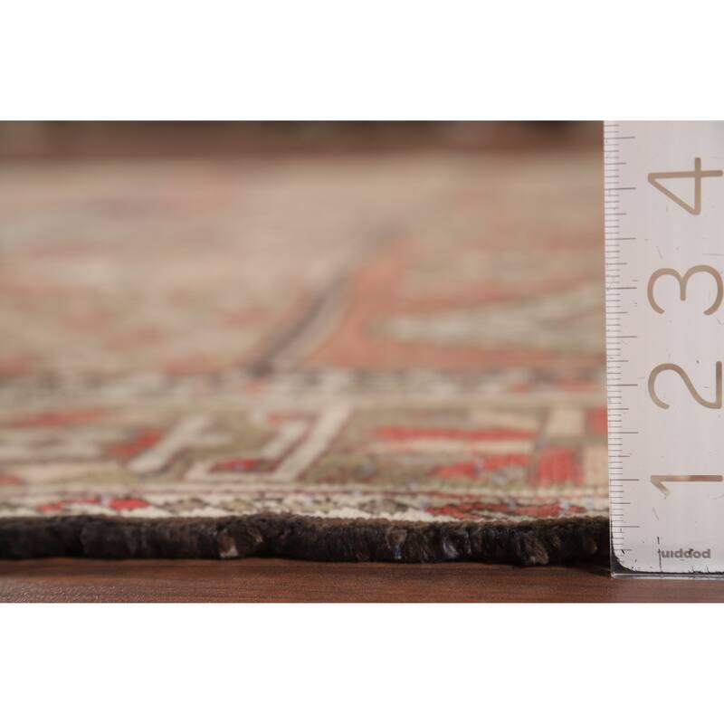 Garden Design Bakhtiari Vintage Persian Rug Hand-Knotted Wool Carpet - 6'8" x 9'10"