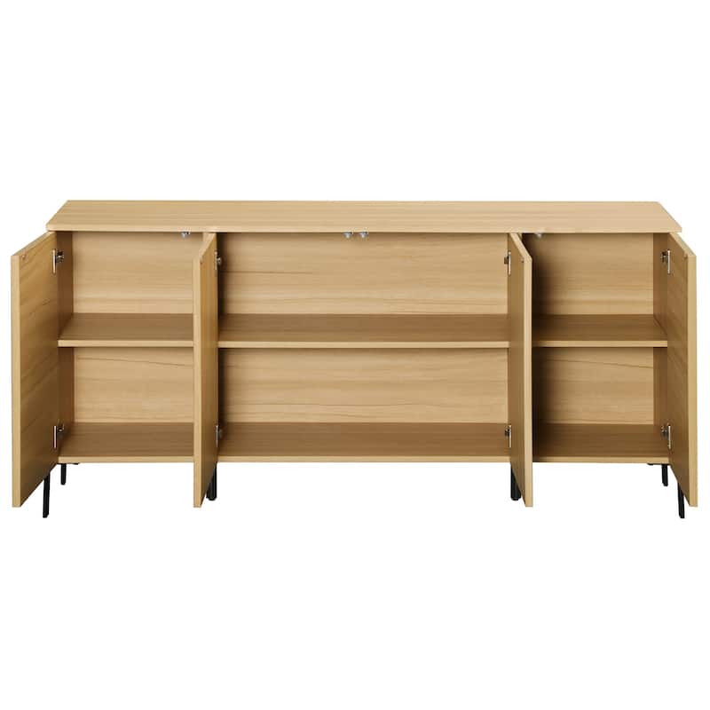 WAMPAT 61" Sideboard Buffet Cabinets with Storage