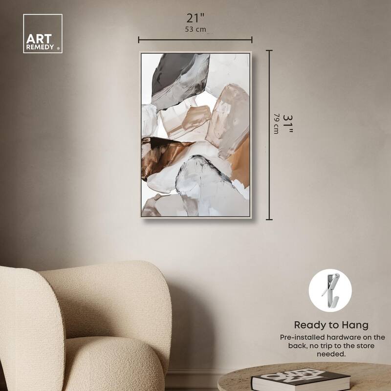 Sedimentary Hues II Canvas by Art Remedy