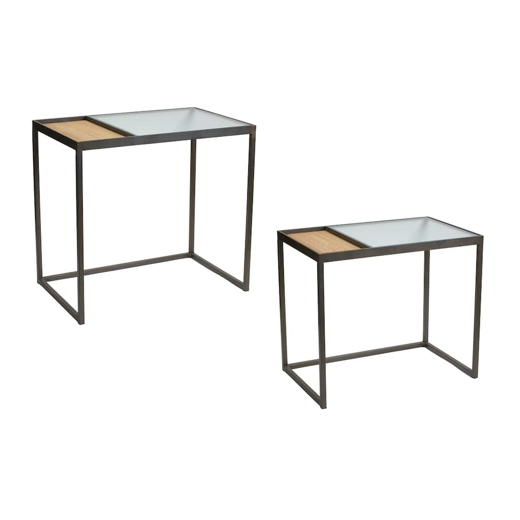 Side Table (Set of 2) - 21.75"L x 13.75"W x 18.75"H