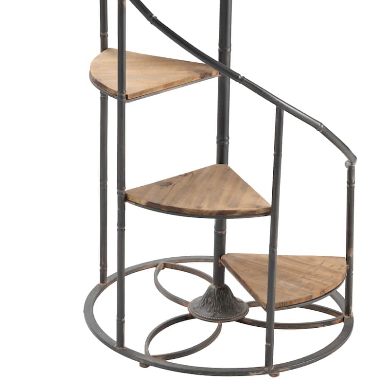 Darby Metal and Wood Display Spiral Staircase