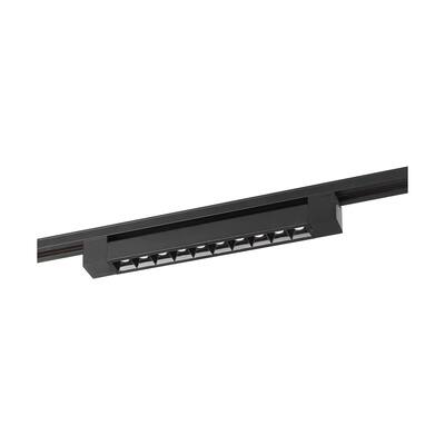 15 Watt LED 1 Foot Track Light Bar Black Finish 30 Degree Beam Angle