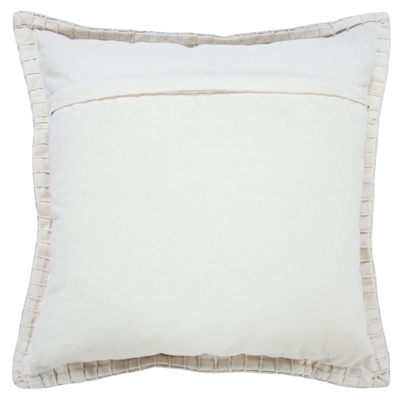 Sevita Guapo Casual Solid Stitched Edge Cotton Throw Pillow