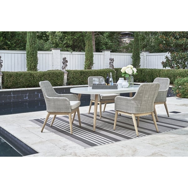 Seton Creek 5 Piece Outdoor Bar Set - Beige