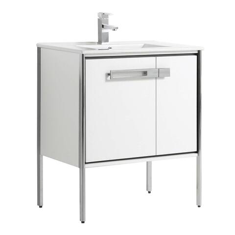 Fine Fixtures Oakville Bathroom Vanity with White Ceramic Sink