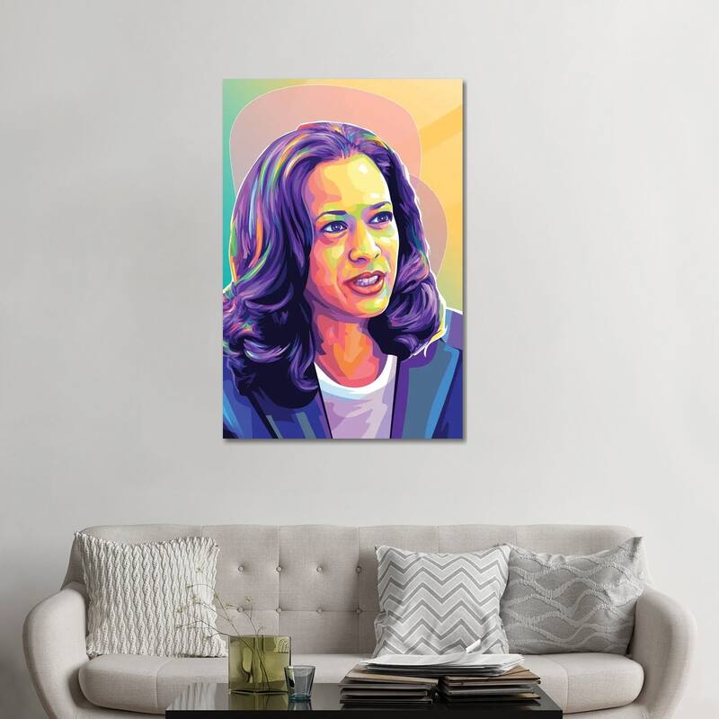 iCanvas "Kamala Harris II" by Dayat Banggai Canvas Print - 48x32x1.5