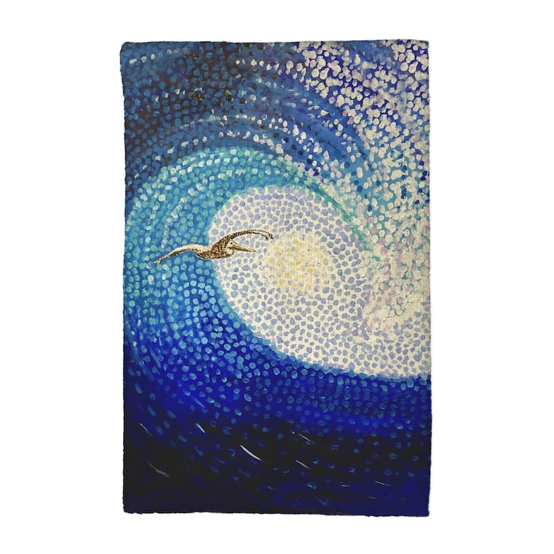 Wave and Pelican Kitchen Towel - 16x25