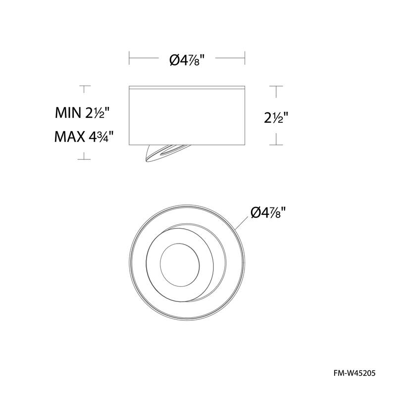 Peek 5in LED Flush Mount 3-CCT 3000K-3500K-4000K