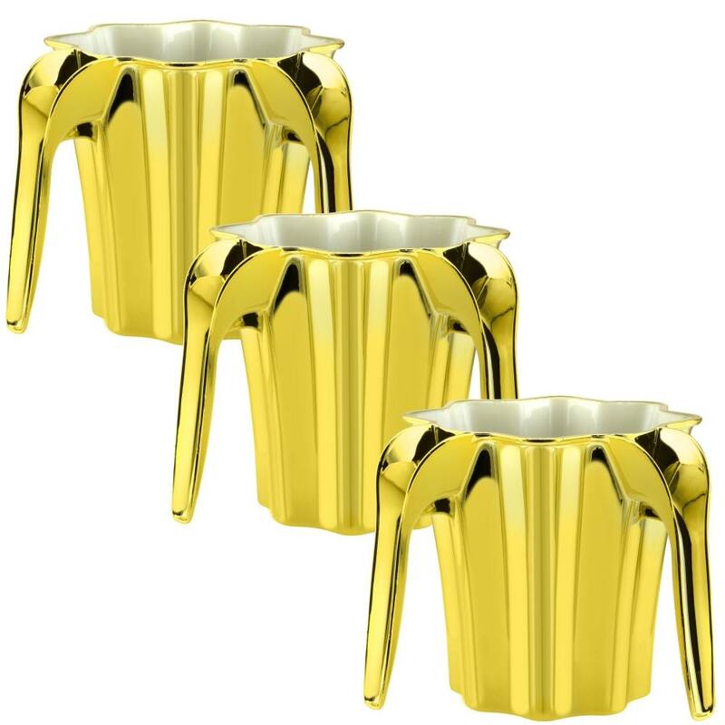 YBM Home Plastic Star Shaped Wash Cup With Dual Handle