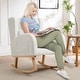 preview thumbnail 26 of 48, HOMYKA 28" Wide Rocking Chair for Nursery