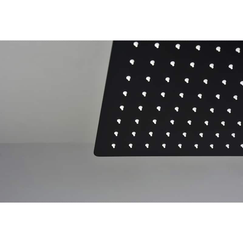 16" Matte Black Bathroom Luxury shower head