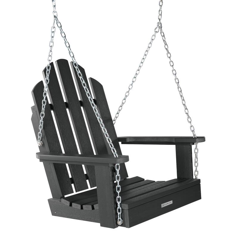 HIGHWOOD Classic Westport Single Seat Outdoor Swing - Black