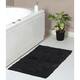 Home Weavers Modesto Collection Absorbent Cotton Machine Washable Bath Rug - 21"x34" - Grey