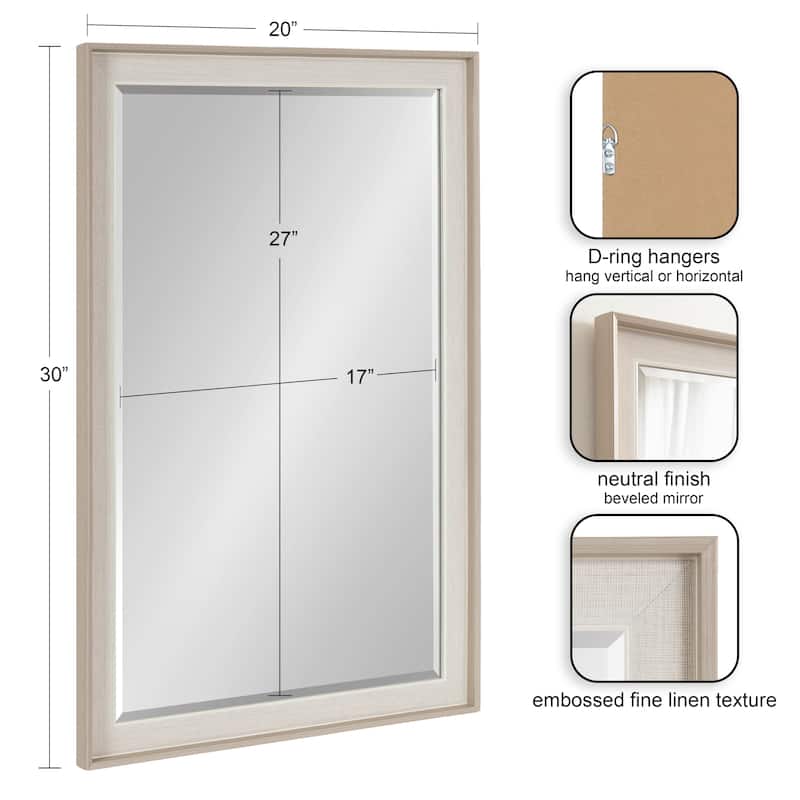 Kate and Laurel Kobert Rectangle Wall Mirror