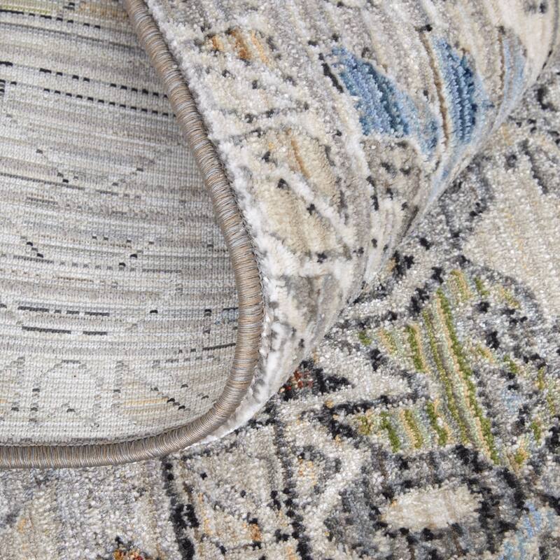 Melrose R39P0 Distressed Transitional Area Rug
