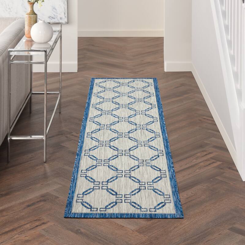Nourison Garden Party Geometric Casual Indoor/Outdoor Area Rug