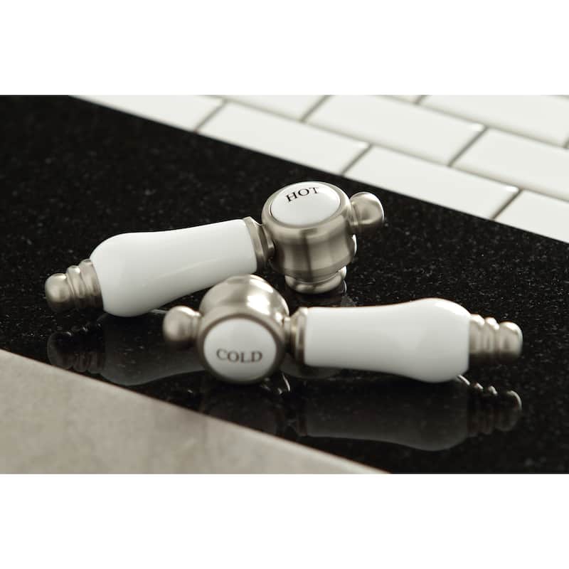 Kingston Brass Bel-Air Wall Mount Bridge Kitchen Faucet with Brass Sprayer