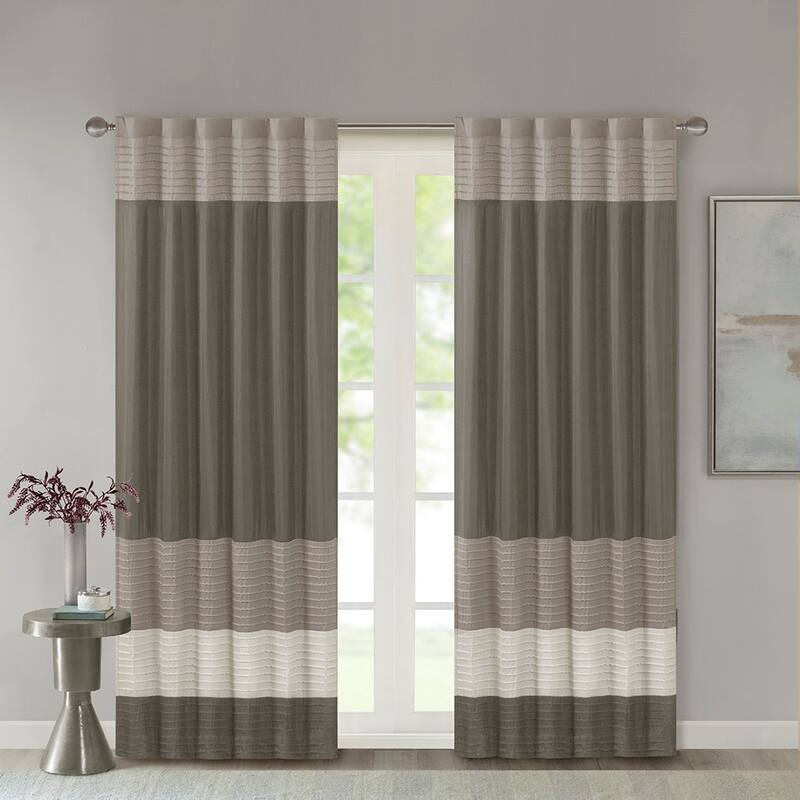 Polyoni Pintuck Curtain Panel
