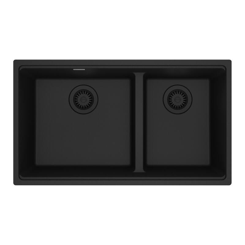 Franke MAG1601611LD Maris 31" Undermount Low Divide 60/40 Double Basin - Matte Black