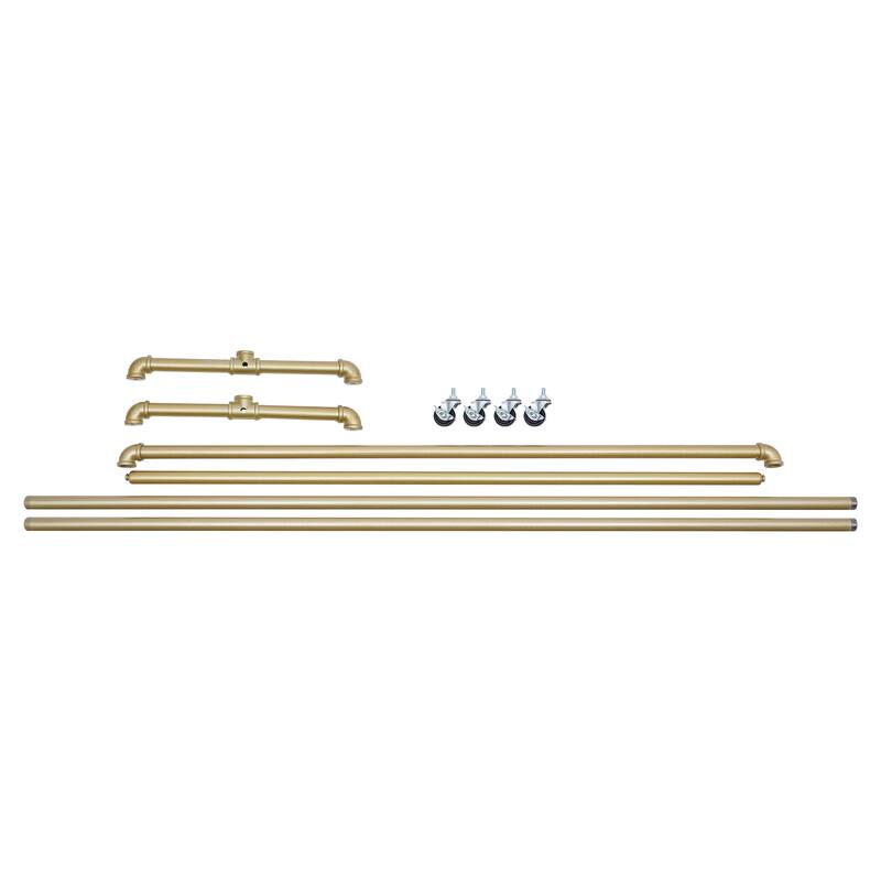 Portable Closet Storage Garment Racks with 4 Wheels Clothes Holder - 47" Wide