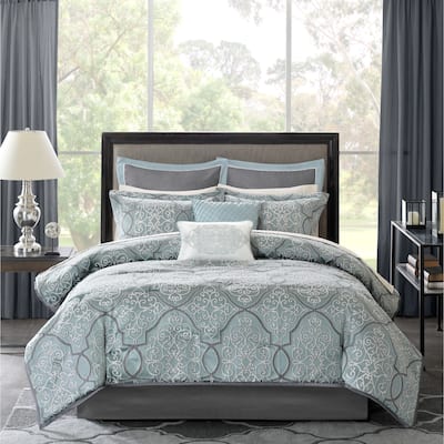 Madison Park Anouk 12 Piece Comforter Set with Cotton Bed Sheets