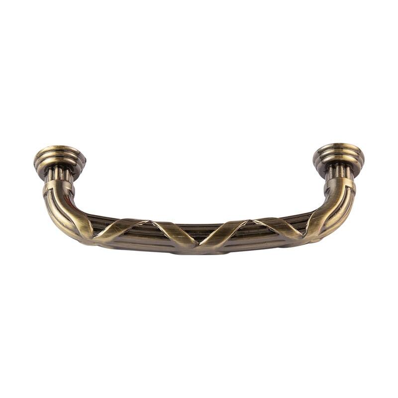 Utopia Alley Riga Cabinet Ring Pull Knob/Pull, Antique Brass, knob 1.58"/3.75"/5" center to center