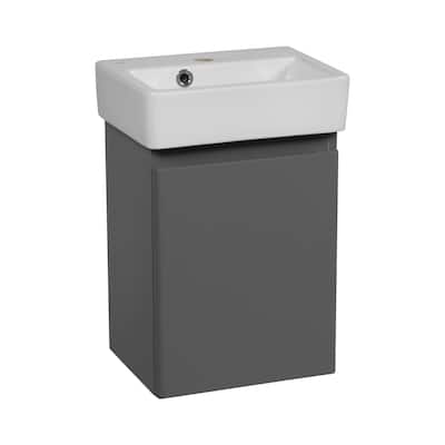 Modern Wall-Mounted Bathroom MINI-Vanity with Washbasin | Comfort Collection No Mirror