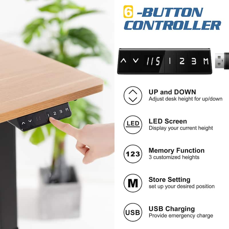 Futzca Electric Height Adjustable Standing Desk