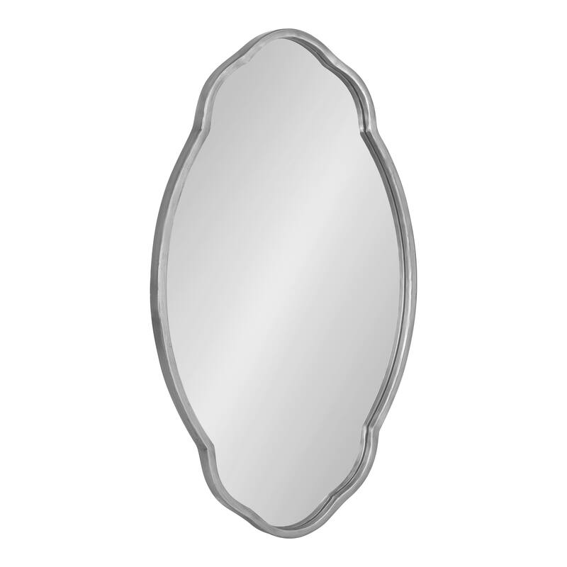 Kate and Laurel Magritte Scalloped Oval Wall Mirror
