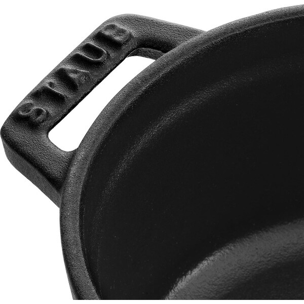 Staub 12cm / 5 inch Cast Iron Round Cocotte, Black - Bed Bath