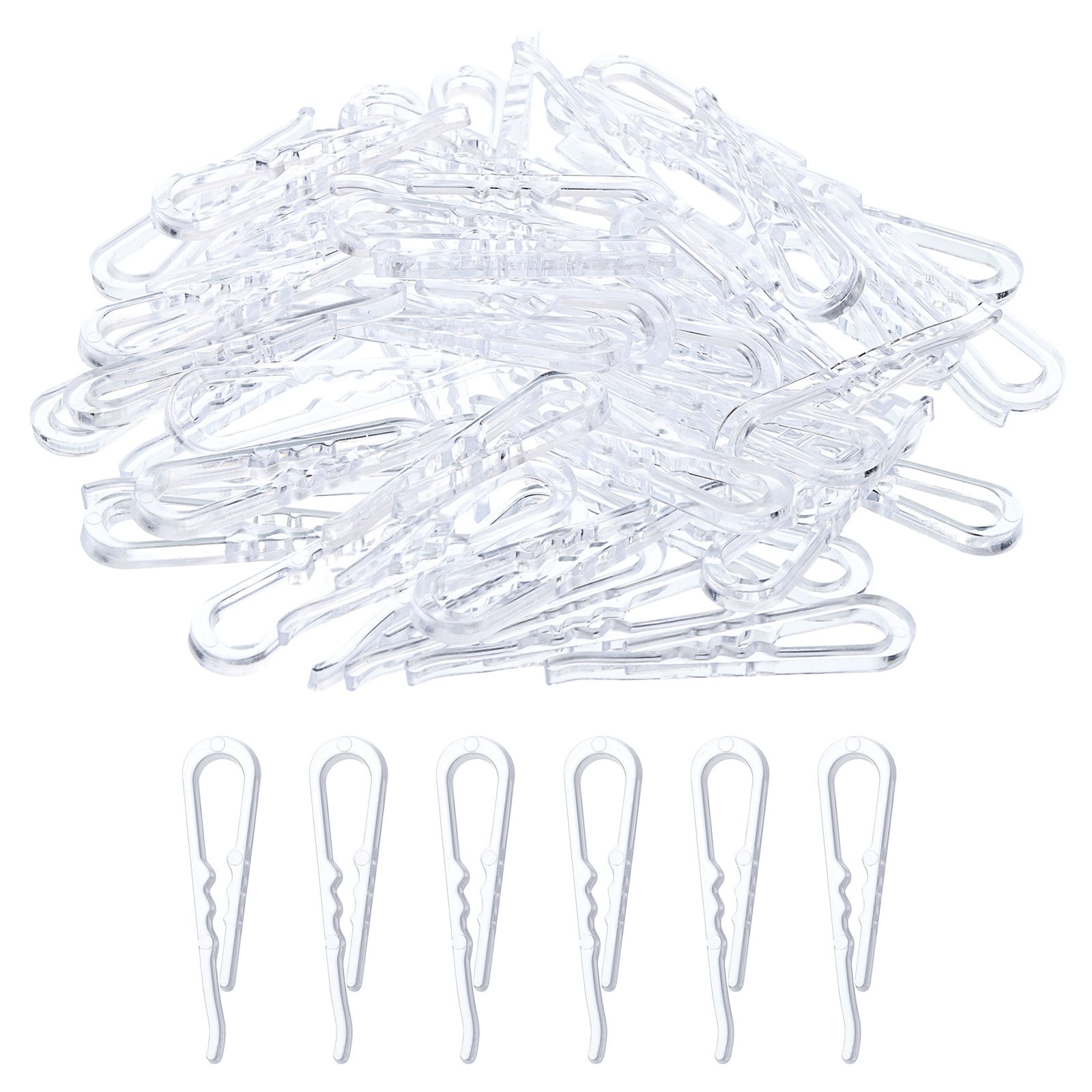 300Pcs Plastic Alligator Clips, 1.5 ClearundefinedU Shape Shirt Clip with  Teeth - Clear - On Sale - Bed Bath & Beyond - 38925955