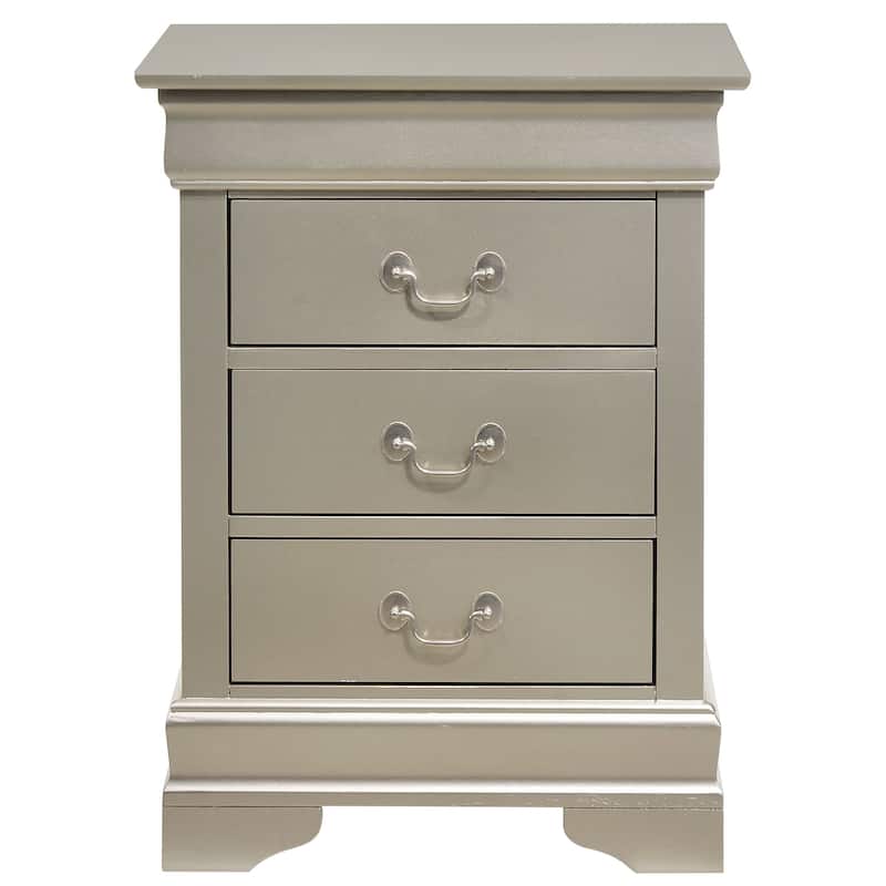 Louis Phillipe 3-drawer Nightstand
