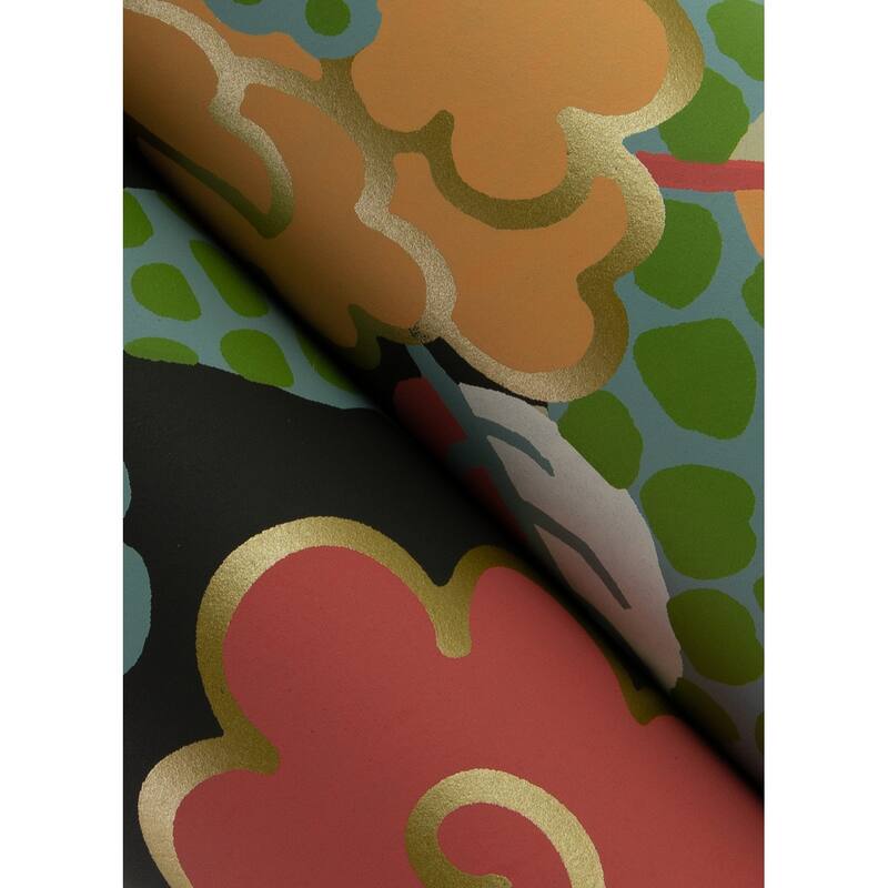 A-Street Prints Yanci Green Dragon Wallpaper