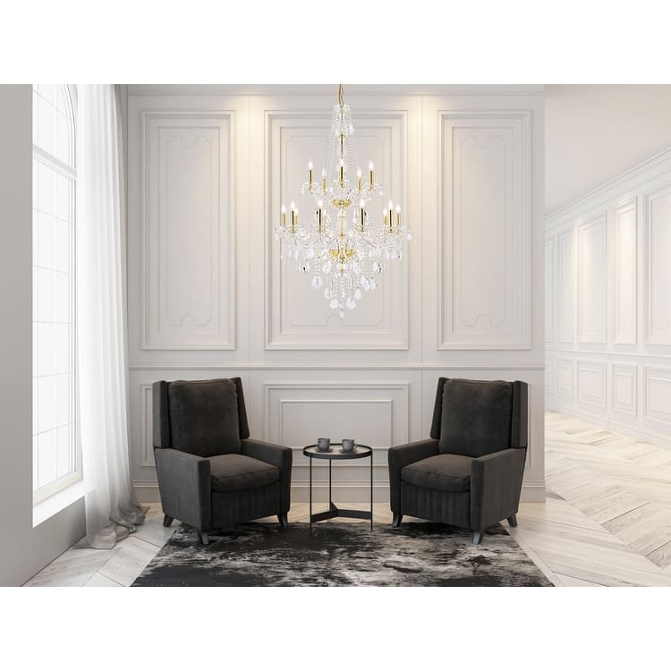 Verona 15-Light 33 in. Chandelier (Available in Chrome and Gold)