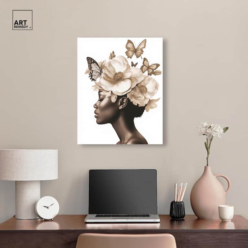 In Her Thoughts I Canvas by Art Remedy, Gallery Wrapped
